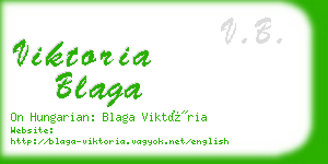 viktoria blaga business card